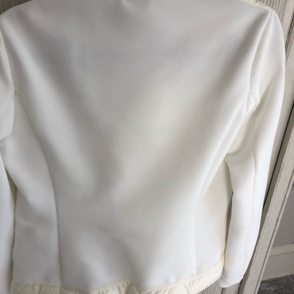 Moncler white light puffer jacket with zipper - Picture 2 of 2